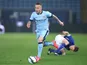 Manchester City's Angelino in action on April 8, 2015