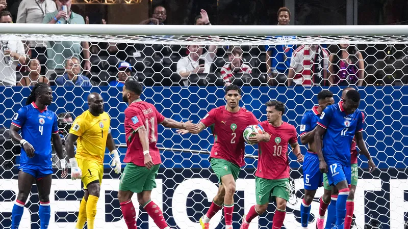 Hakimi leads six-goal Group C thriller as Atlas Lions seal last-32 spot