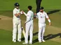 England and Pakistan players shake hands after drawing the second Test on August 17, 2020