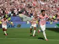 Malik Tillman of the United States celebrates after scoring