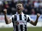 Newcastle midfielder Yohan Cabaye celebrates scoring a penalty against Southampton on February 24, 2013