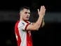 Granit Xhaka in action for Arsenal in December 2021