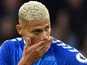 Everton's Richarlison looks dejected after Watford's Juraj Kucka scores their second goal, on October 23, 2021