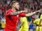 United States forward Paul Arriola (7) celebrates his goal against Guyana at the Gold Cup on June 18, 2019