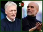 David Moyes/Pep Guardiola composite