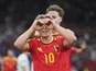 Leandro Trossard celebrates after scoring vs New Zealand in June 2026