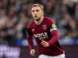 Jarrod Bowen in action for West Ham United during a Premier League match