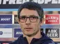 Toulouse Olympique head coach Sylvain Houles pictured before a Super League match.
