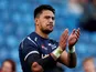 Denny Solomona in action for Sale Sharks in September 2018