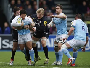 Saracens overcome stubborn Falcons 
