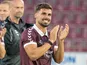 Claudio Braga of Hearts thanks the fans on July 17, 2026