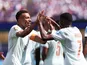 Kylian Mbappe and Ousmane Dembele of France celebrate on June 26, 2026