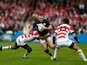 Stuart Hogg of Scotland during the Rugby World Cup game with Japan on September 23, 2015