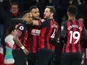 Bournemouth celebrate scoring the opening goal against Chelsea in the Premier League on January 30, 2019.