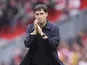Liverpool head coach Andoni Iraola applauds fans, on August 29, 2026