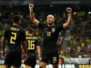 Newcastle United's Joelinton scores on Brazil debut