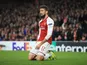 Olivier Giroud on his knees during the Europa League group game between Arsenal and Red Star Belgrade on November 2, 2017