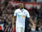Jordan Ayew in action for Swansea City on April 28, 2018