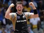 New Zealand bowler Ian Butler celebrates after taking a wicket on May 8, 2010