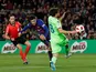 Barcelona's Philippe Coutinho shoots at goal during the Copa del Rey clash with Levante on January 17, 2019.