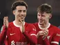Liverpool's Curtis Jones and Conor Bradley pictured on January 25, 2024