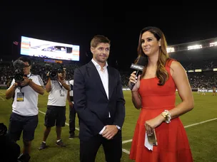 Galaxy drawing on Steven Gerrard debut