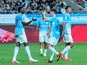 Manchester City players celebrate a goal against K-League All Stars on August 5, 2026
