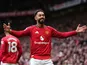 Matheus Cunha celebrates for Manchester United on May 3, 2026