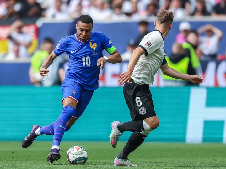 Mbappe hits landmark as France beat frustrated Germany in Nations League