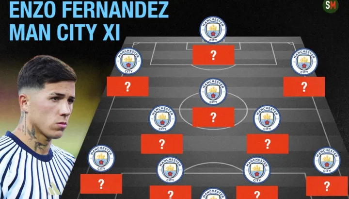 Enzo Fernandez: Three ways Man City could line up with £125m signing under Enzo Maresca