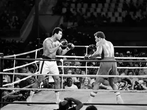 Muhammad Ali against George Foreman in 1974