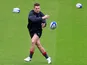 Jonathan Davies during a Wales training session on January 31, 2019