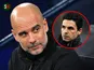 Pep Guardiola/Mikel Arteta composite