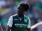 Stephane Omeonga pictured for Hibernian in October 2019