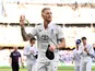 Ben Stokes acknowledges crowd after taking five wickets in first Ashes Test against Australia on November 21, 2025.