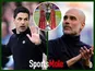 Mikel Arteta and Pep Guardiola