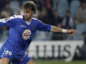 Getafe's Juan Valera in action on November 26, 2011