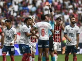 Bahia's Jean Lucas is sent off against Vitoria on May 18, 2025