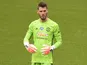 David de Gea in action for Manchester United on July 26, 2020