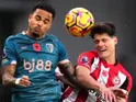Bournemouth's Justin Kluivert and Brentford's Christian Norgaard battle for the ball on November 9, 2024