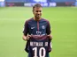 Neymar is unveiled as a Paris Saint-Germain player on August 4, 2017