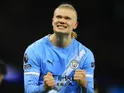 Manchester City's Erling Haaland celebrates on January 7, 2026