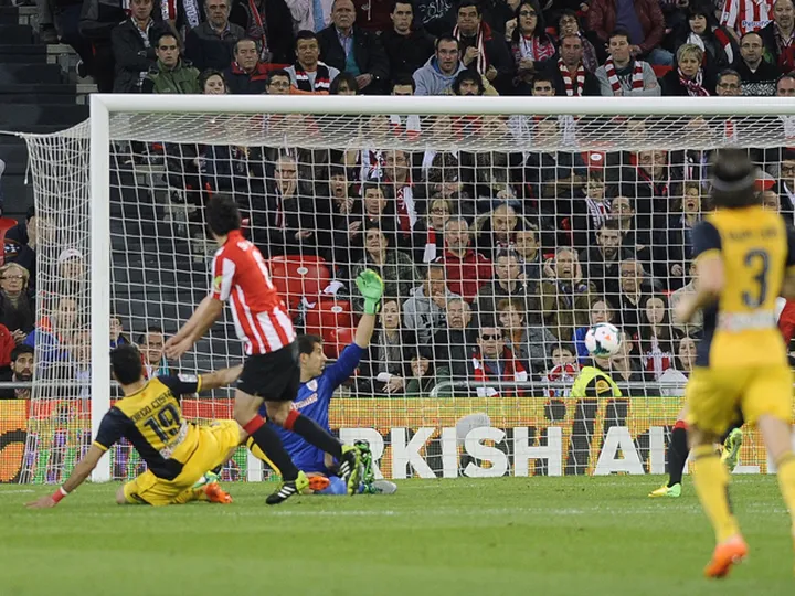 Atletico being held by Athletic