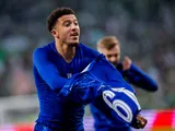 Chelsea's Jadon Sancho celebrates on May 28, 2025