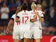 Sarina Wiegman leads England to thumping qualifying victory on debut in dugout