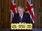 Boris Johnson at his Downing Street press conference on March 8, 2021