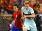 David Silva of Spain and Kevin De Bruyne of Belgium - September 2, 2016