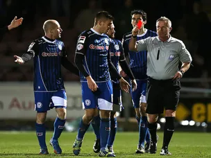 Lund gives Rochdale half-time lead