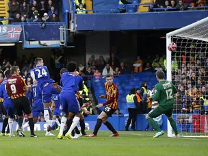 Chelsea ahead against Bradford