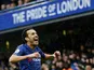 Chelsea's Pedro celebrates scoring their second goal on March 8, 2020
